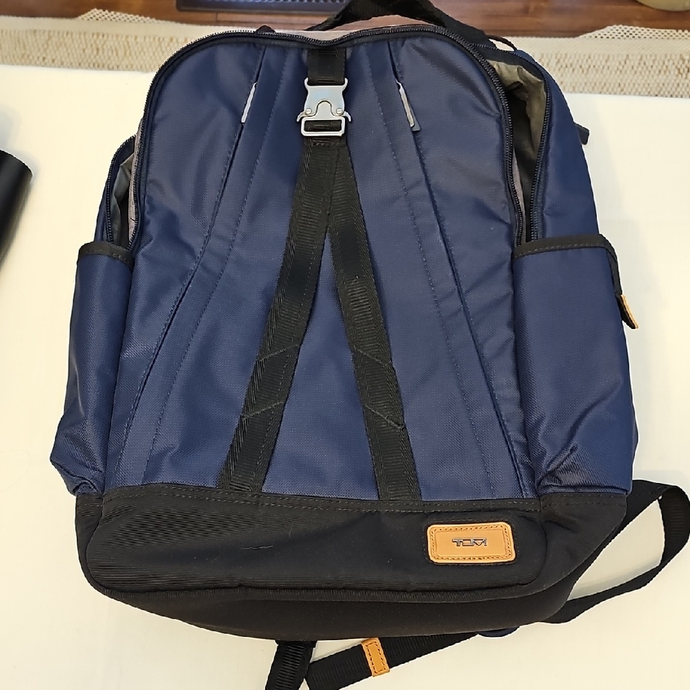 Tumi Blue and Black Men's Commuter Daily Backpack